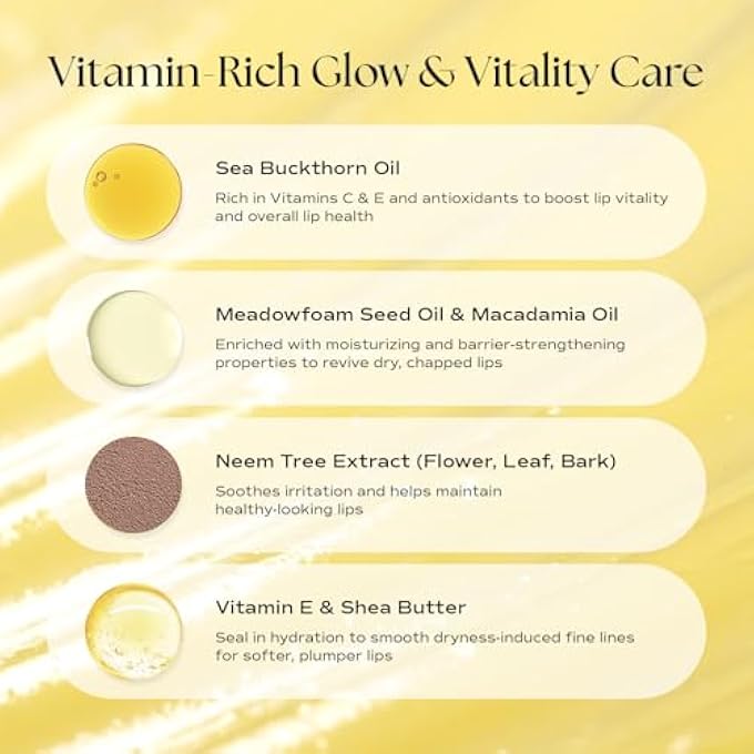 Petitfee SLEEPING LIP MASK SEA BUCKTHORN OIL 0.53 OZ. | DAY & NIGHT LIP BALM, OVERNIGHT LIP MASK, LIP TREATMENT FOR DRY & CRACK LIPS, DEEP MOISTURIZING WITH VITAMIN E, SHEA BUTTER, 6 PHYTO OIL COMPLEX - Image 3